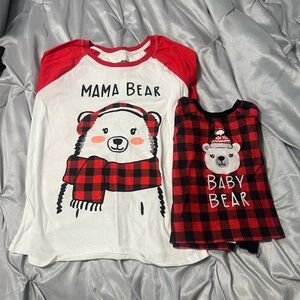 mommy and me pj set